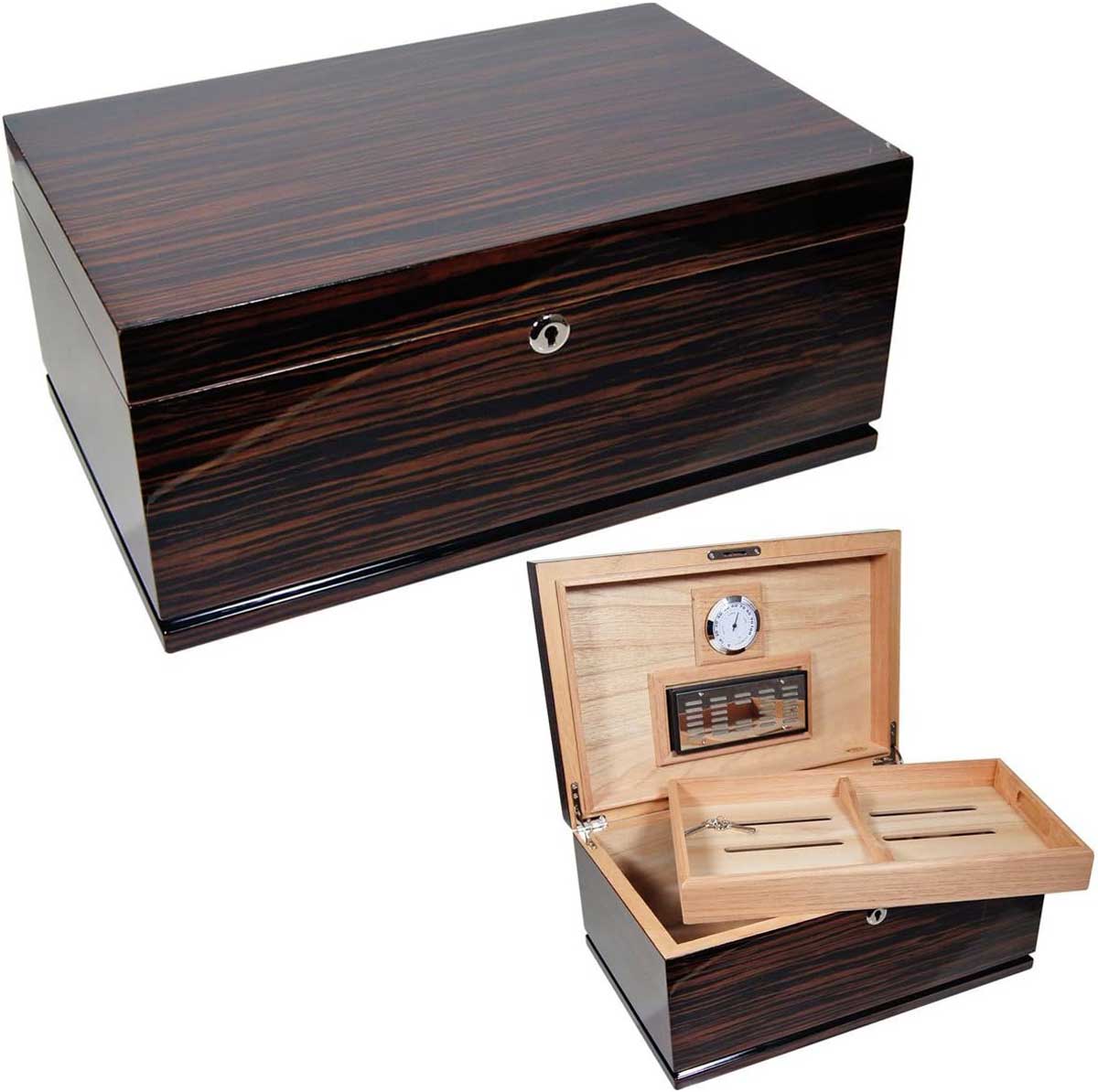 New Cuban Crafters Gran Majestad large wooden humidor box (150 cigar capacity)