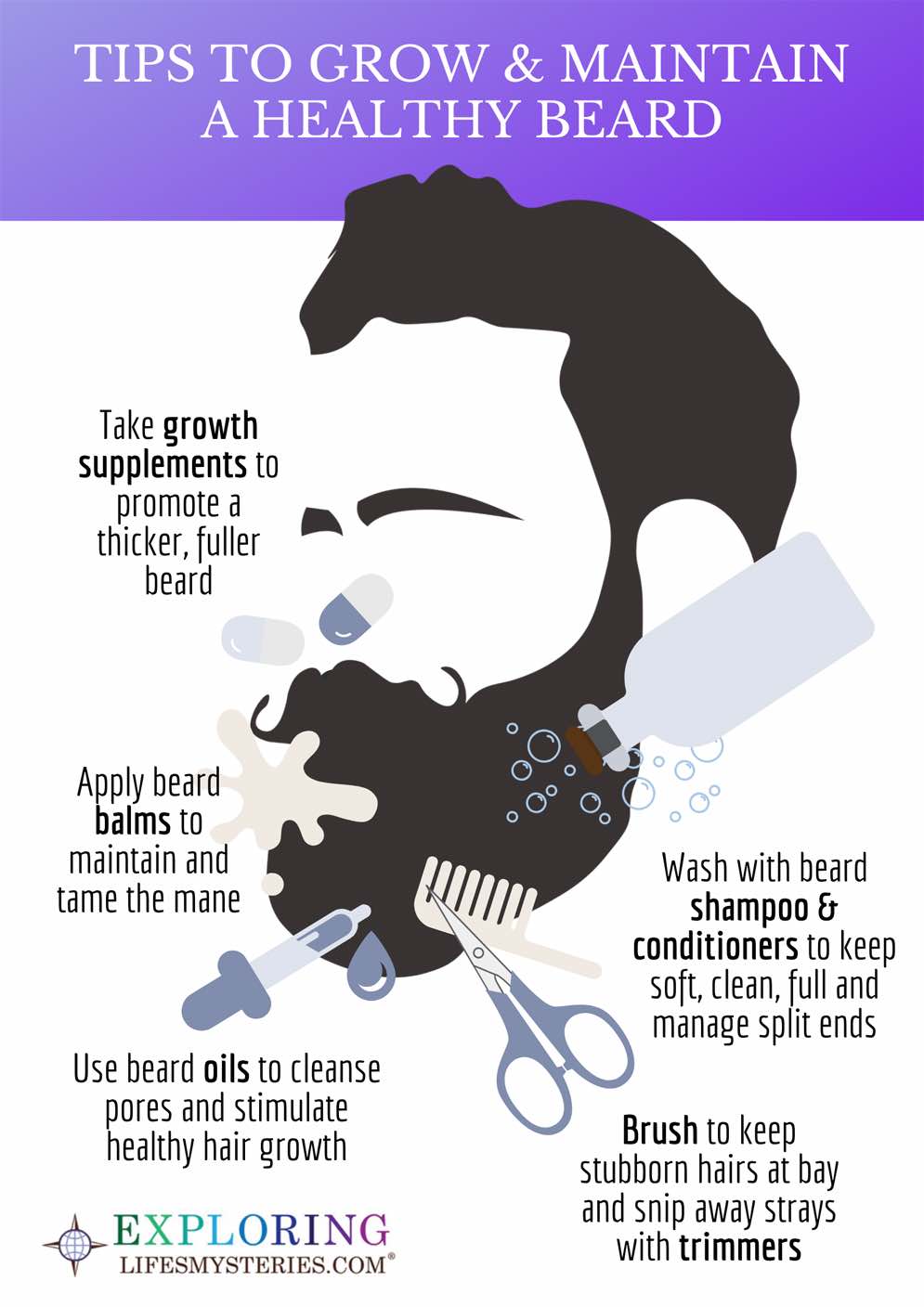 Beard Growth and Care Infographic