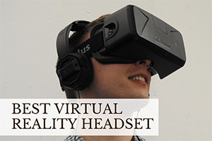 Man wearing VR (caption: Best Virtual Reality Headset)