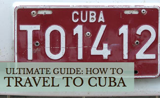 License plate in Cuba