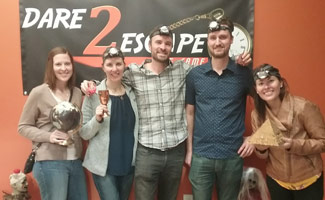 Team photo outside Dare2Escape