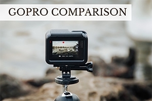 GoPro taking photo (caption: GoPro Comparison)