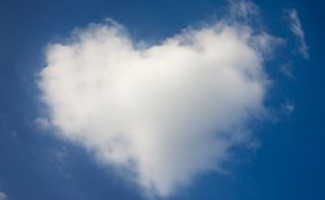 Heart shaped cloud