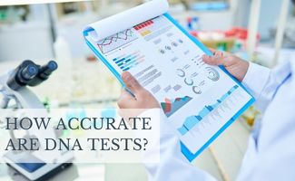 Close-up of unrecognizable laboratory worker viewing statistical data while analyzing result of DNA test (Caption: How Accurate Are DNA Tests)