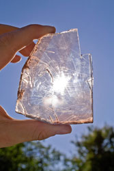 Raw Topaz in Sunlight