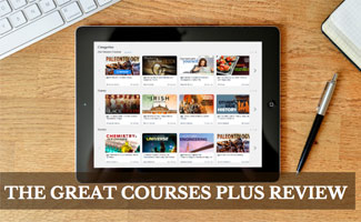 The Great Courses Plus on iPad on desk