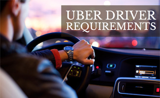 Man driving car: Uber Driver Requirements